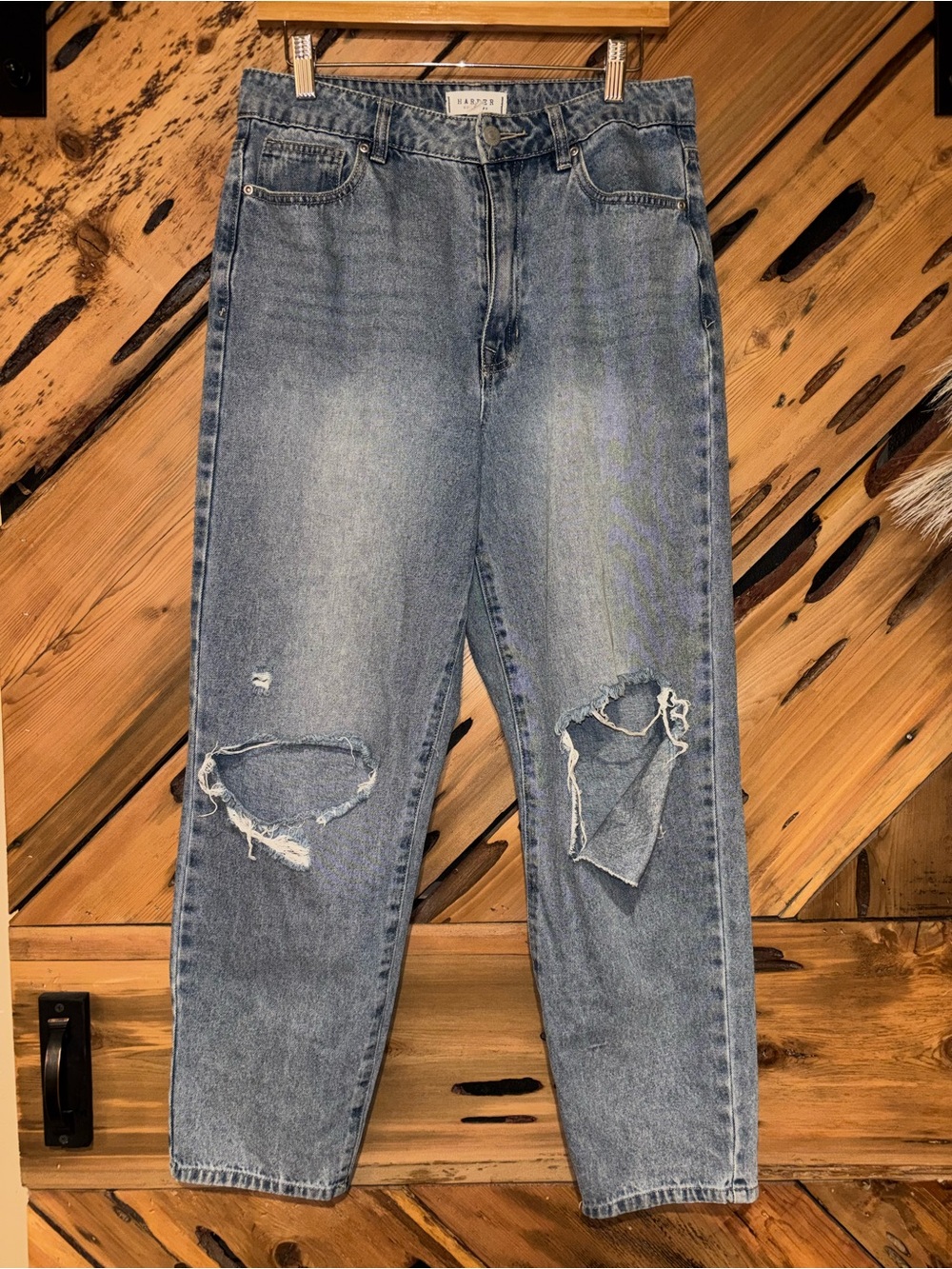 Harper Heritage Relaxed Distressed Light Blue Women’s Jeans